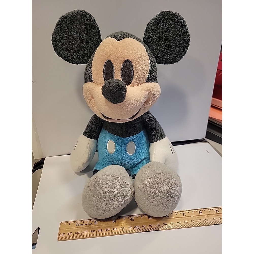 Disney baby Mickey Mouse blue and gray plush Toy